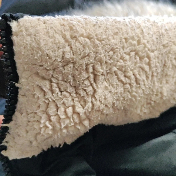 Lauren Ralph Lauren Faux-Fur-Trim Hooded Down Puffer Coat Size Small - Picture 10 of 12